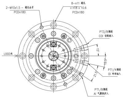 高速直結式主軸YD155-BT40 (1)