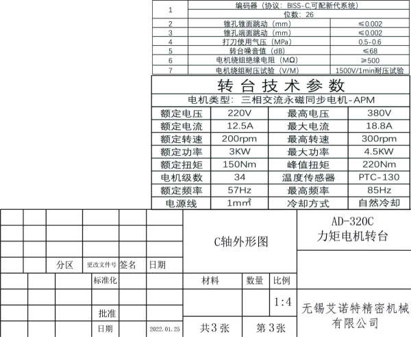五軸工具磨床直驅轉臺 (1)