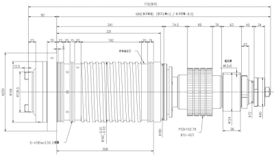 高速皮帶式主軸YD190-BT50 (2)