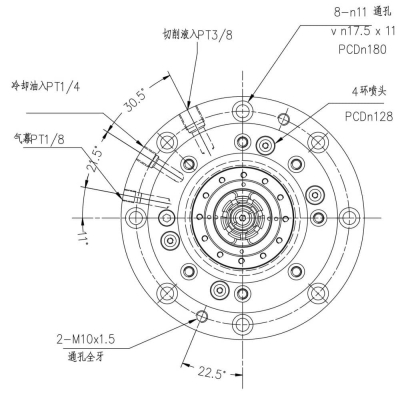 高速直結式主軸YD150-HSKA63 (1)