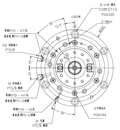 高速皮帶式主軸YC190-BT50 (1)